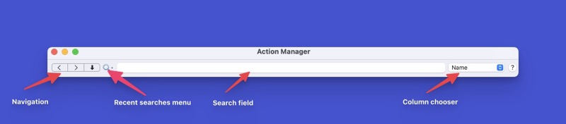 Action Manager Search