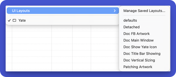 UI Layouts <Menu>